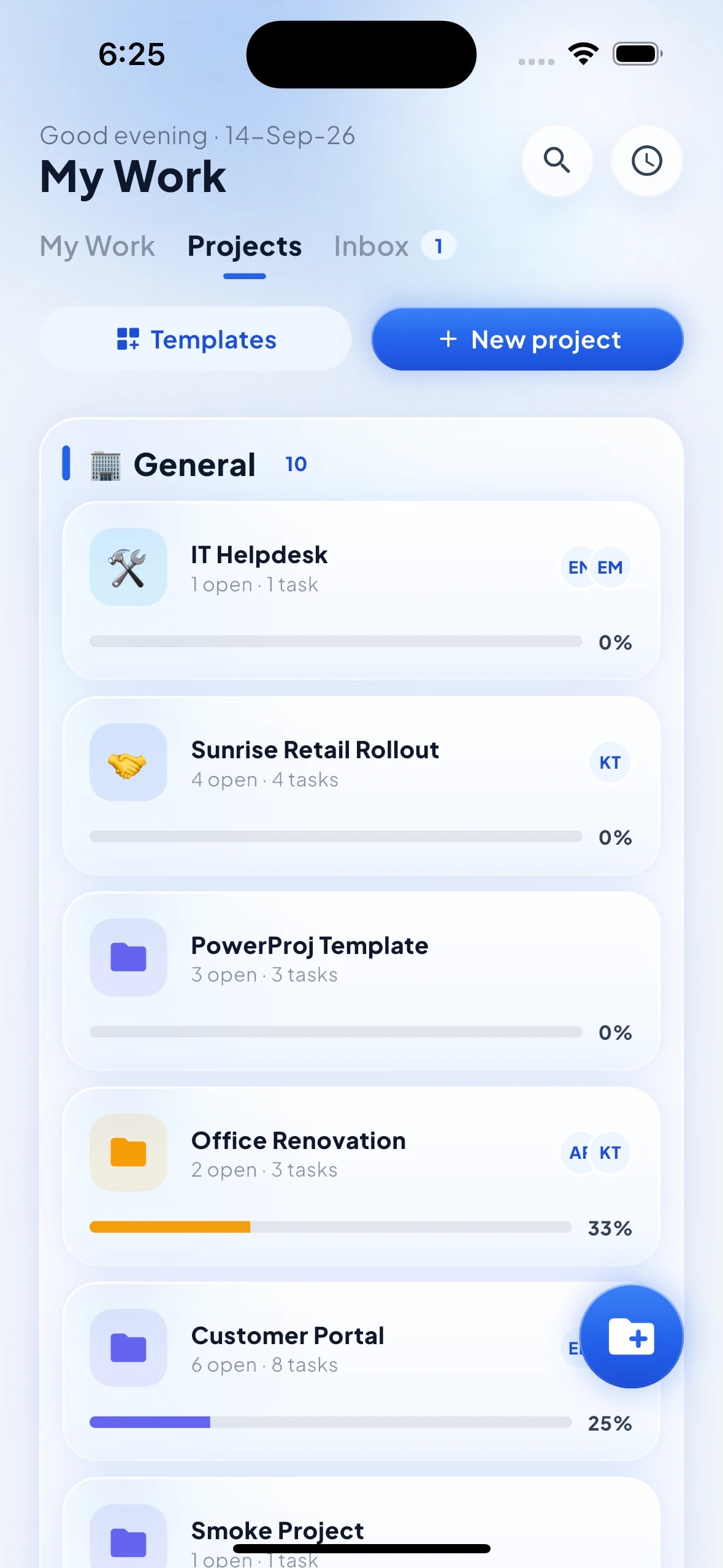 Dashboards and service desk